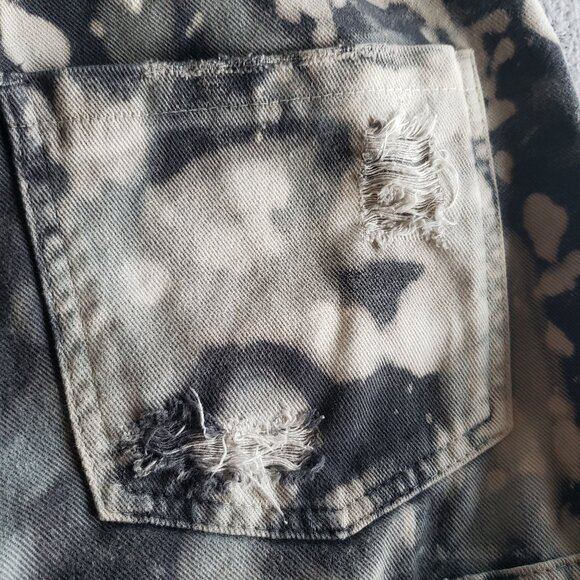 Custom hand painted Tie Dye Cargo Pocket Jeans Demobaza style~ - Picture 5 of 15